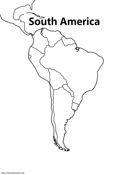 Harta Americii de Sud