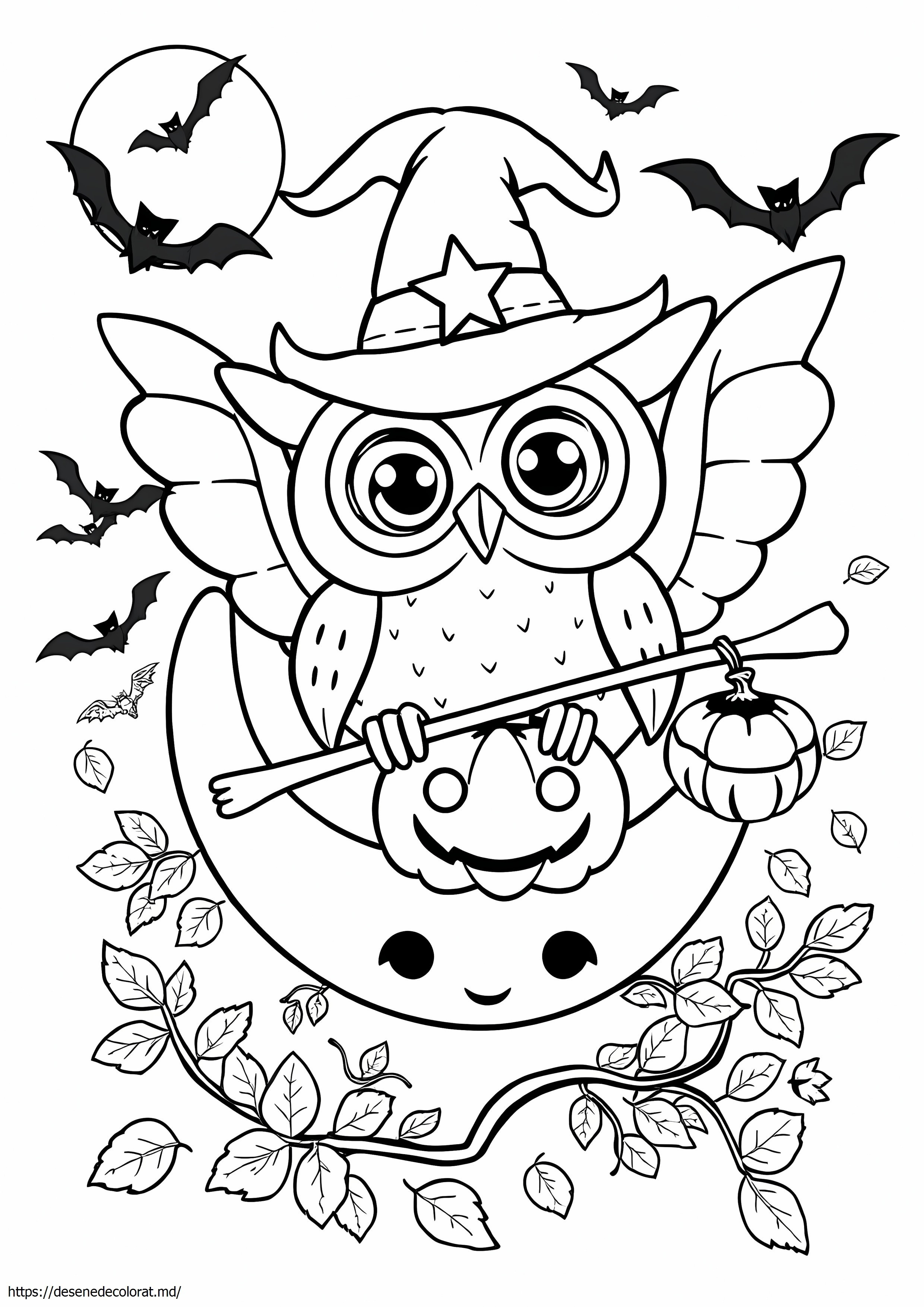 Drăguță bufniță de Halloween