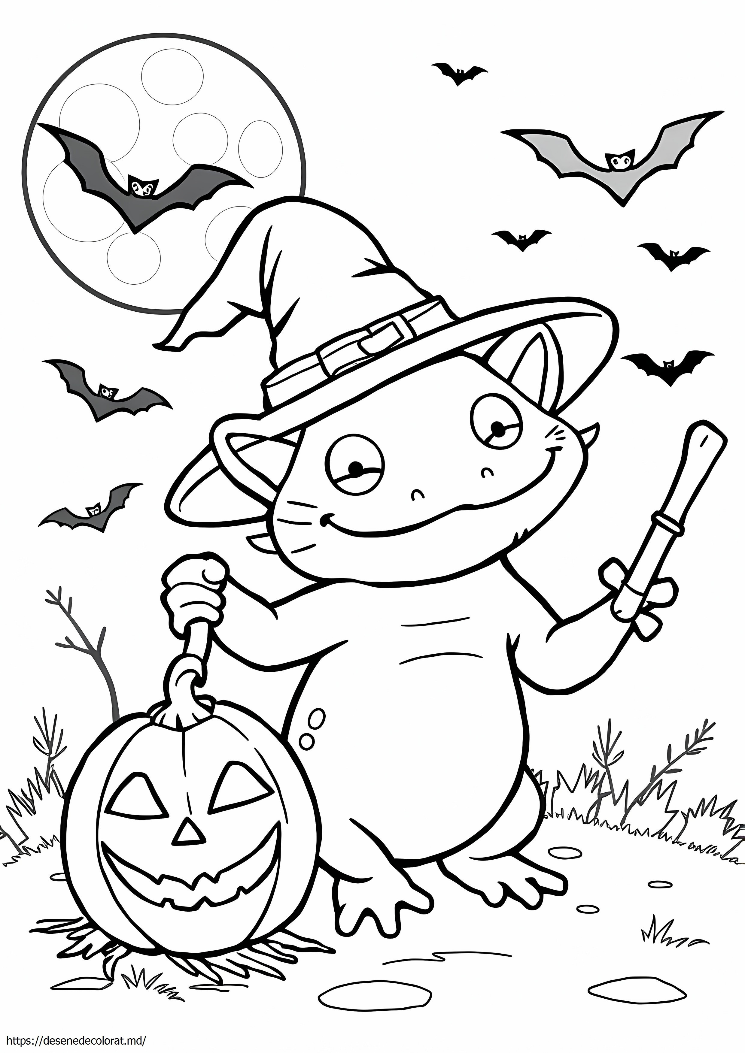 Axolotl de Halloween