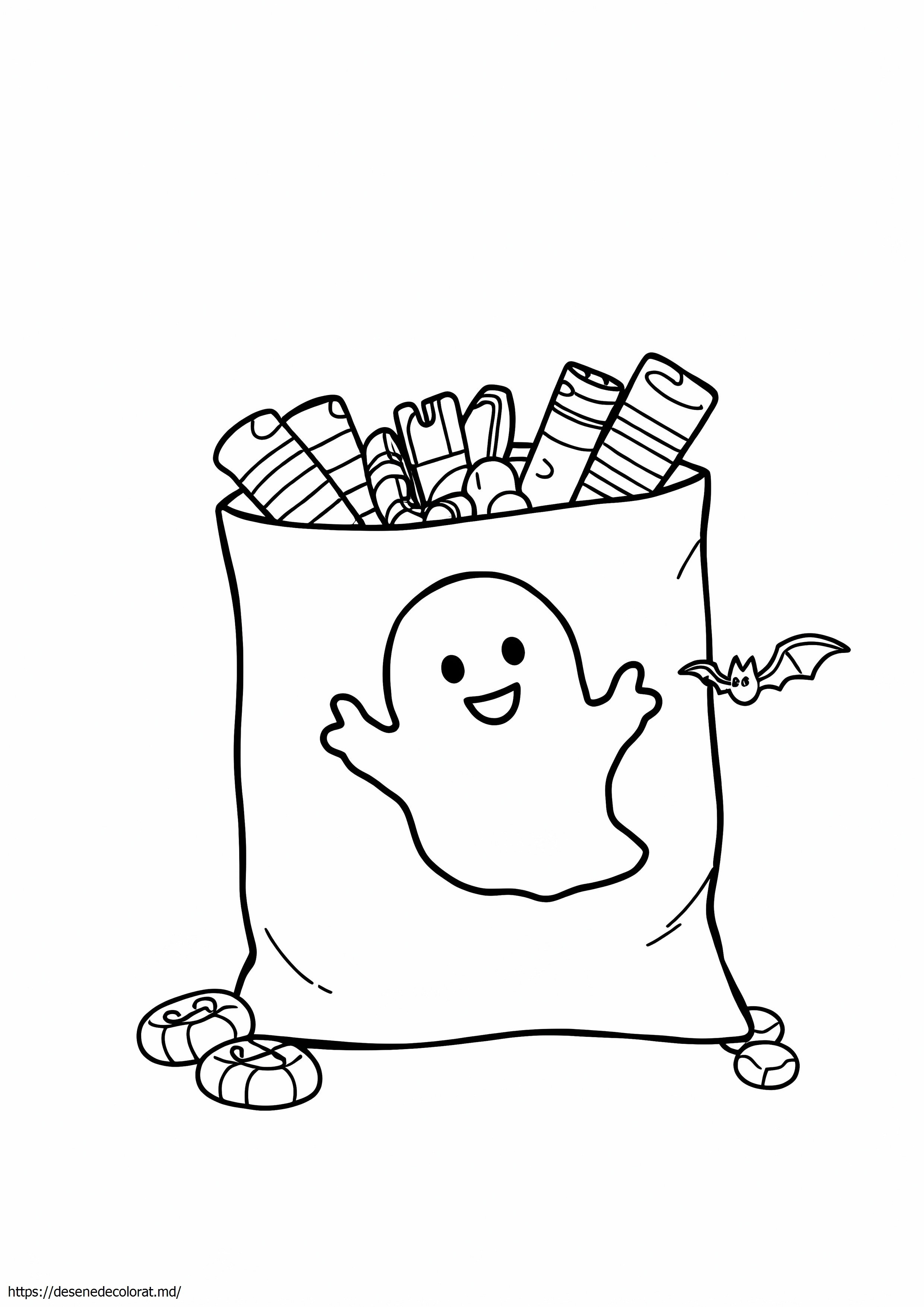 Pungă de bomboane de Halloween