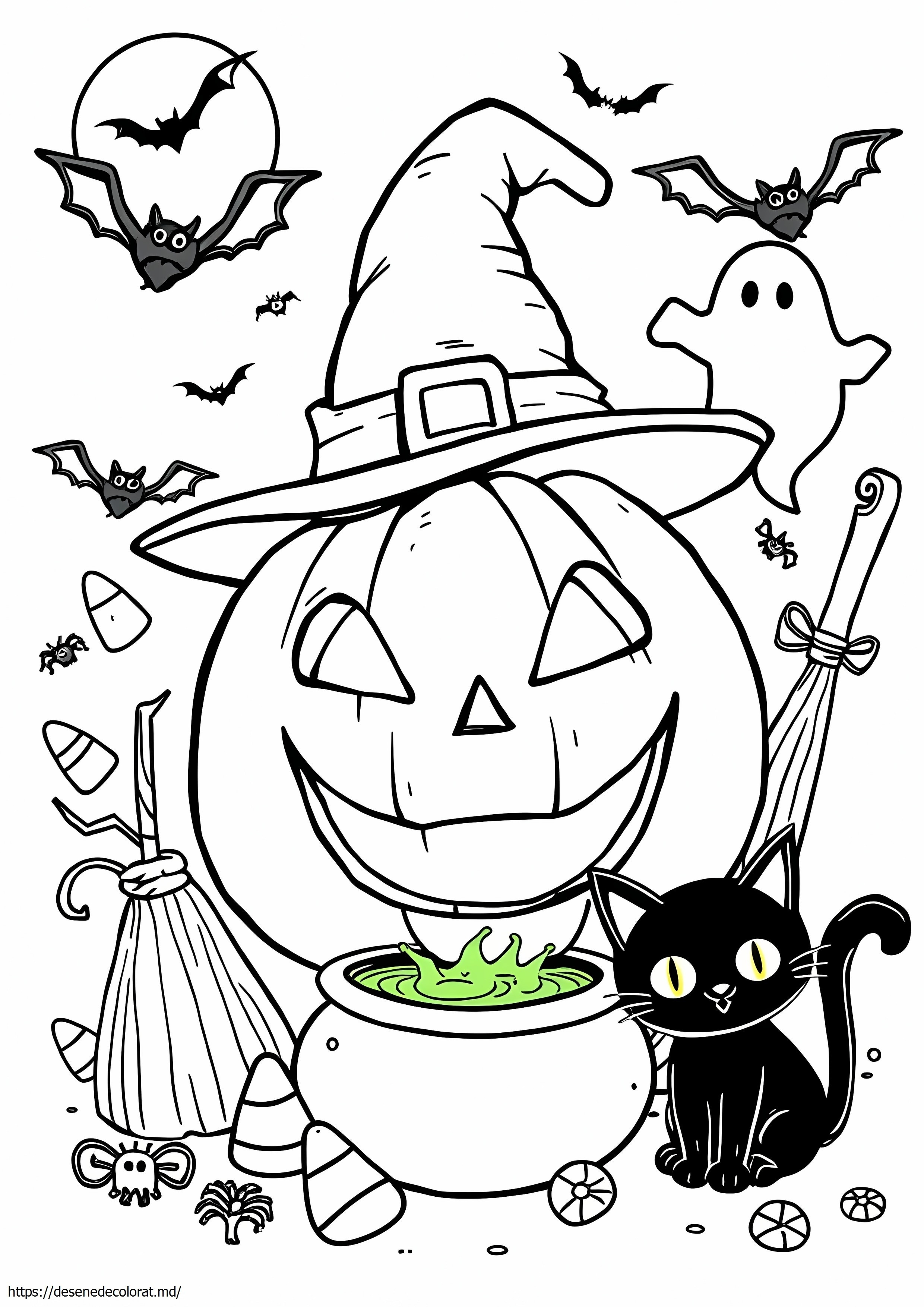 Arta doodle de Halloween