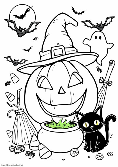 Arta doodle de Halloween
