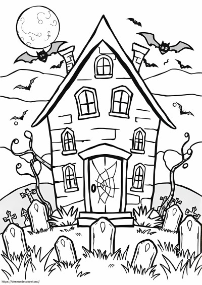 Casa bântuită de Halloween înfricoșător