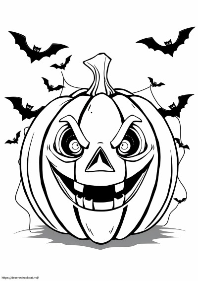 Dovleac înfricoșător de Halloween