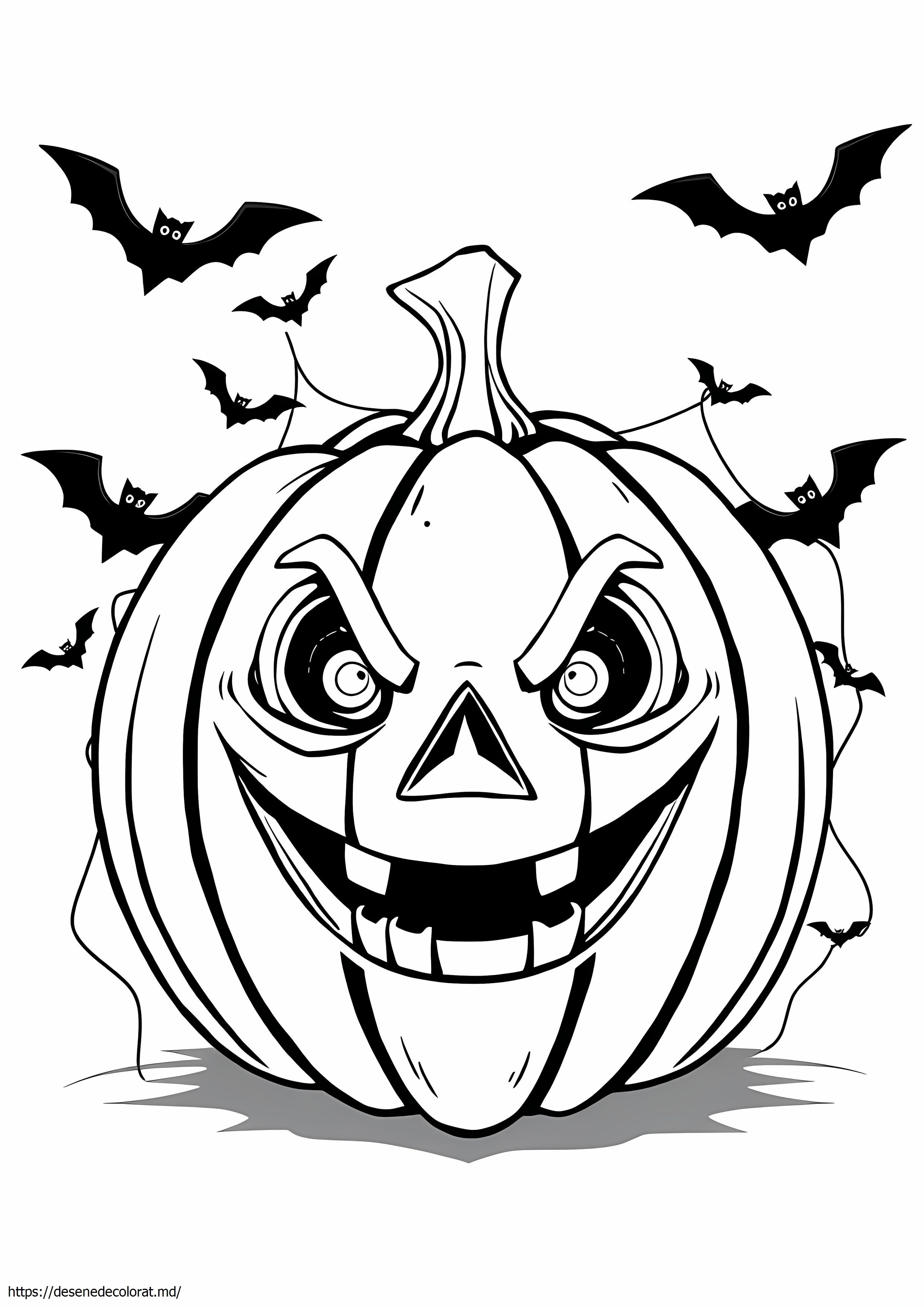 Dovleac înfricoșător de Halloween