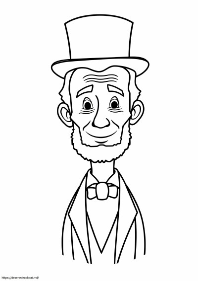 Abraham Lincoln cu pălărie