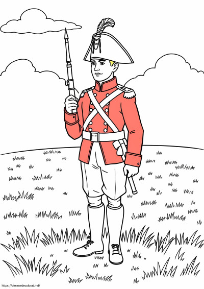 Război revoluționar soldat britanic