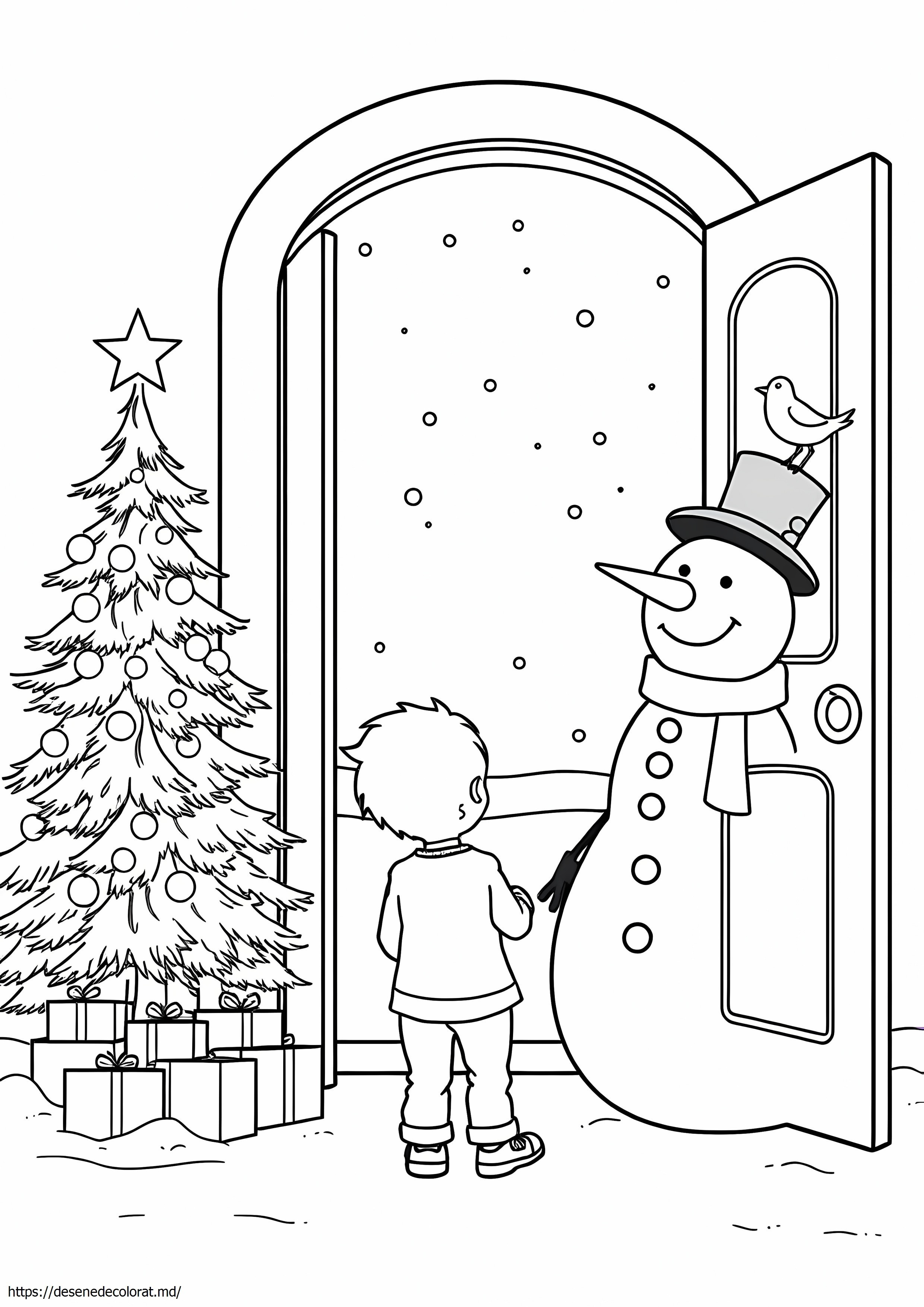 Pagini color de advent pentru copii
