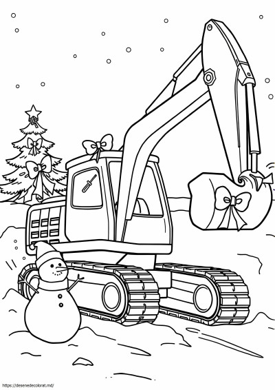 Excavator de Craciun