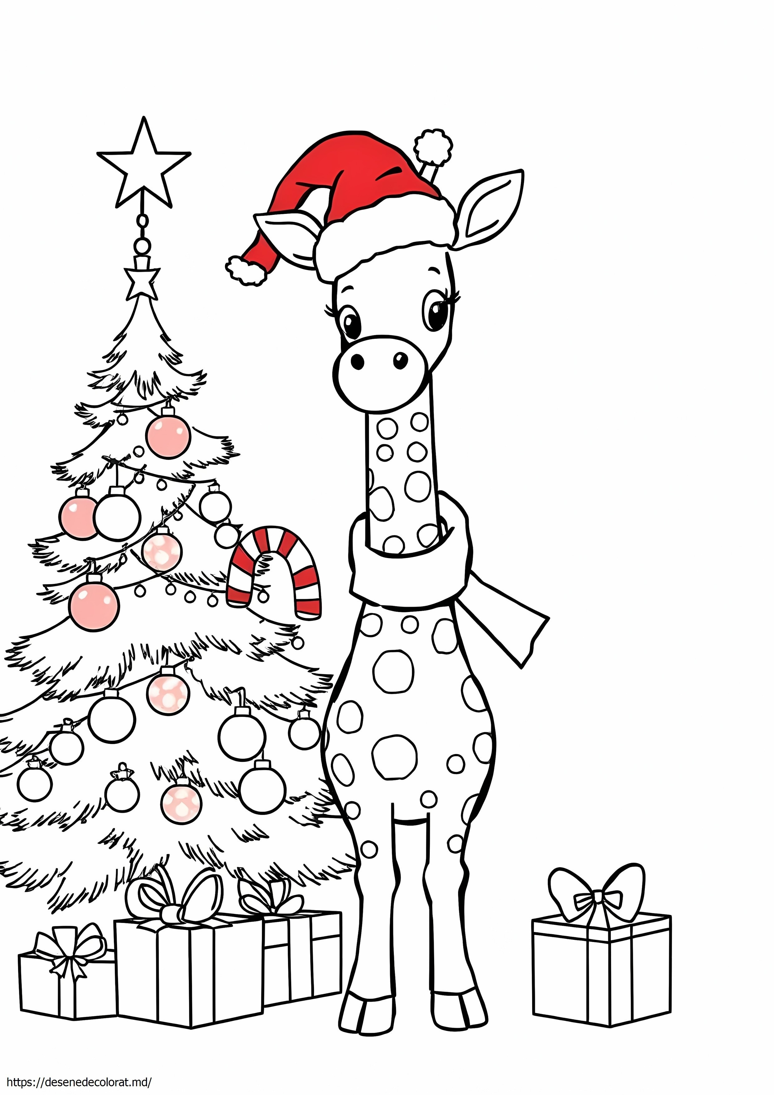 Girafa de craciun