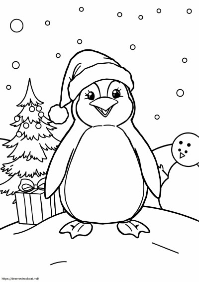 Pinguin de craciun