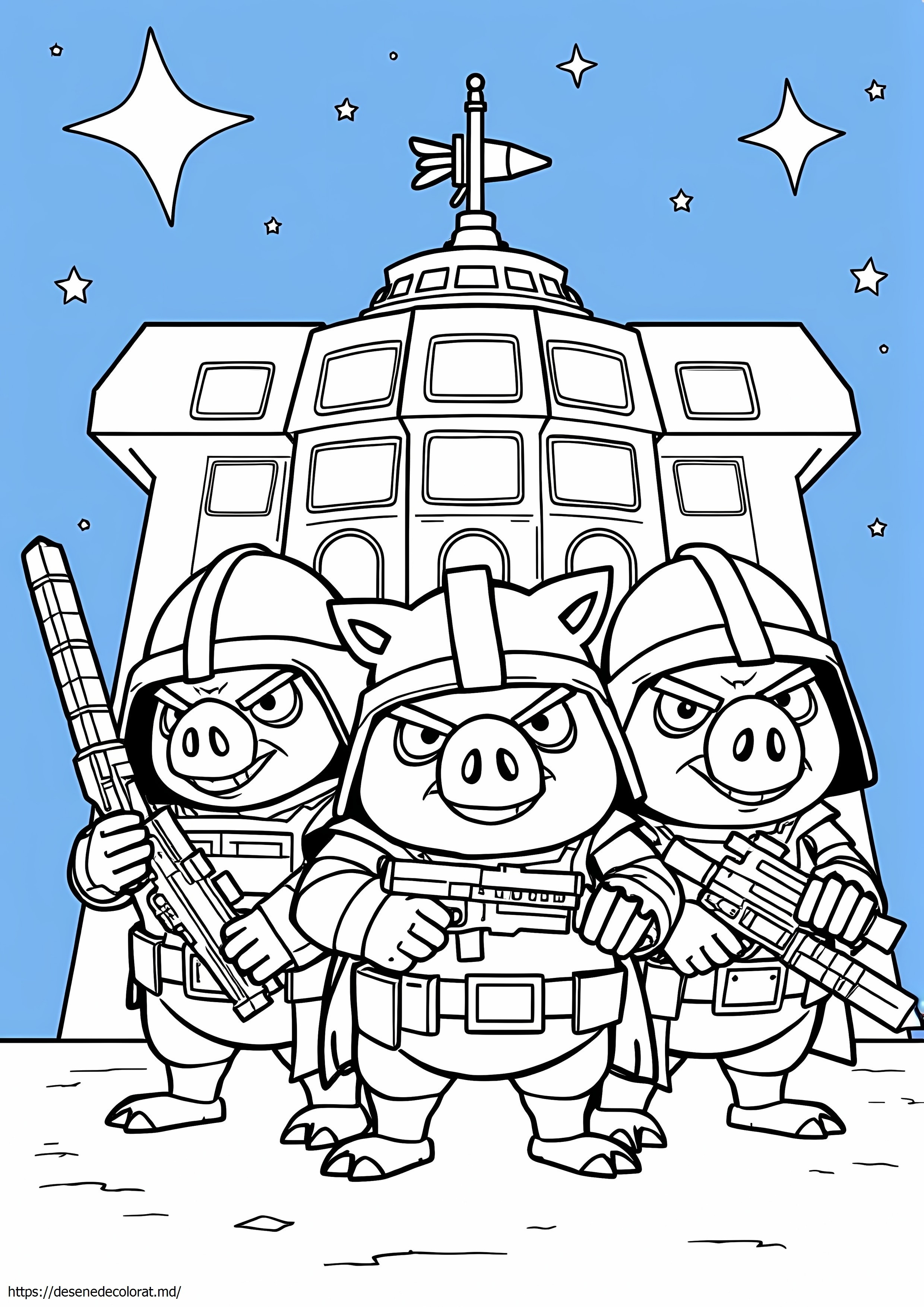 Angry birds star wars porci