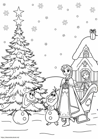 Disney frozen craciun