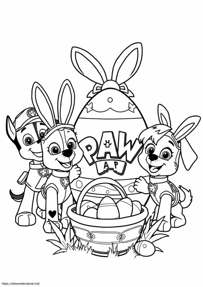 Easter egg patrula labe de paste