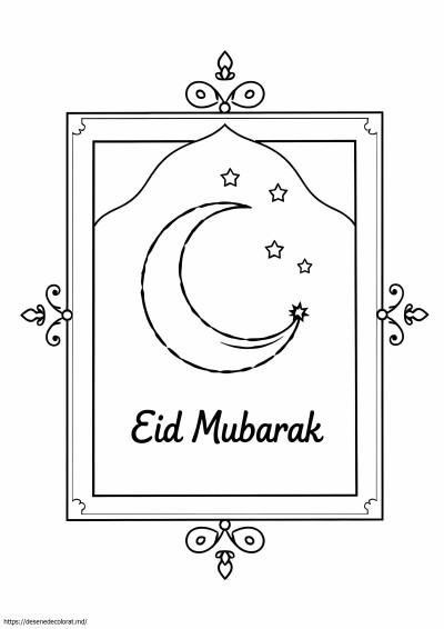 Card eid mubarak