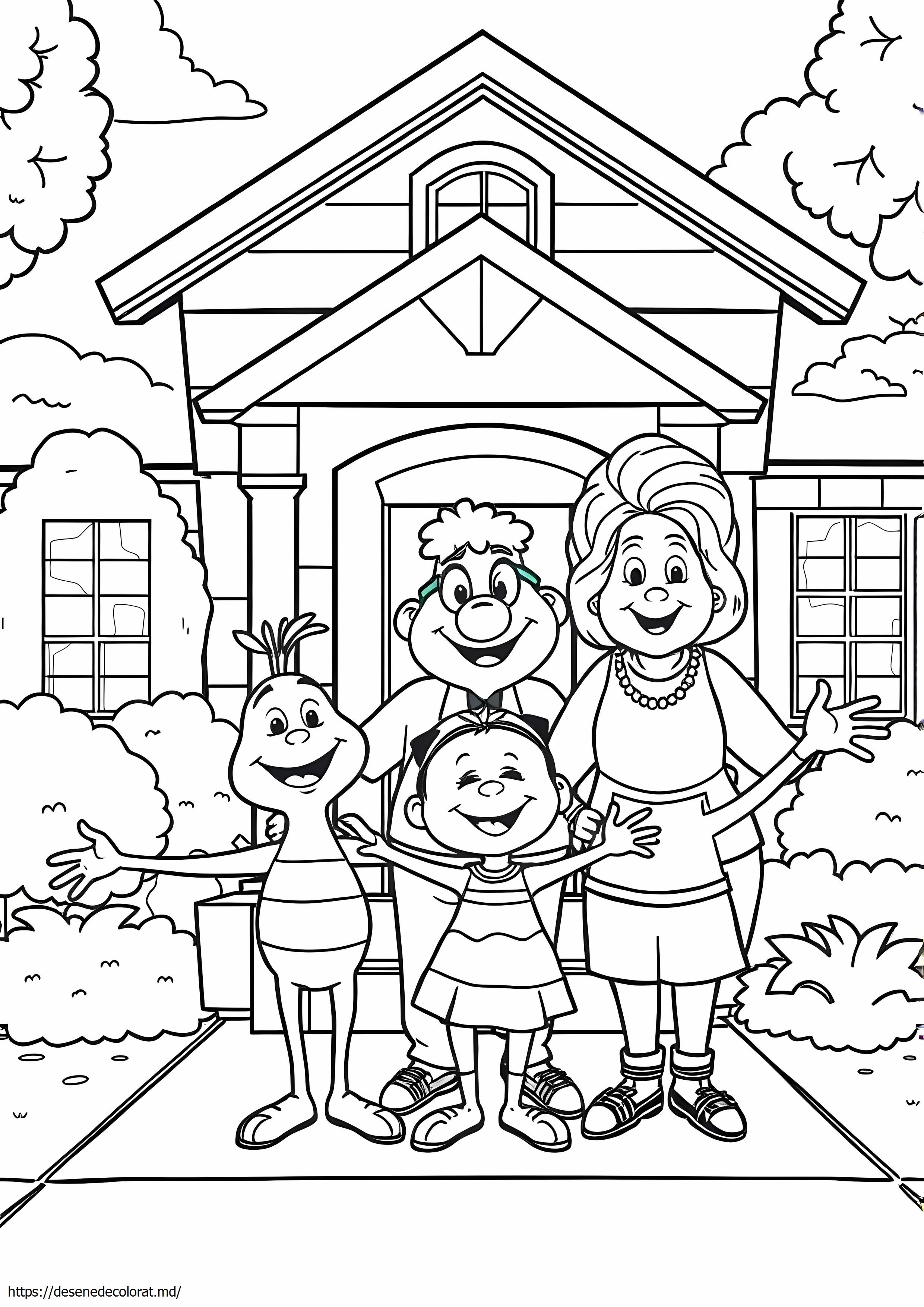 Familia verde mare oraș