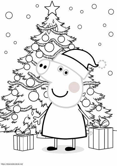 Pagina intreaga peppa pig craciun