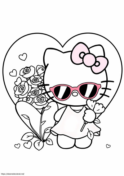 Hello Kitty Ziua Îndrăgostiților