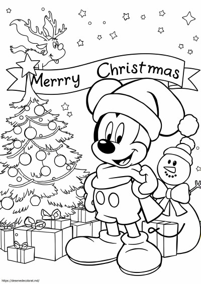 Mickey mouse drăguț de Crăciun