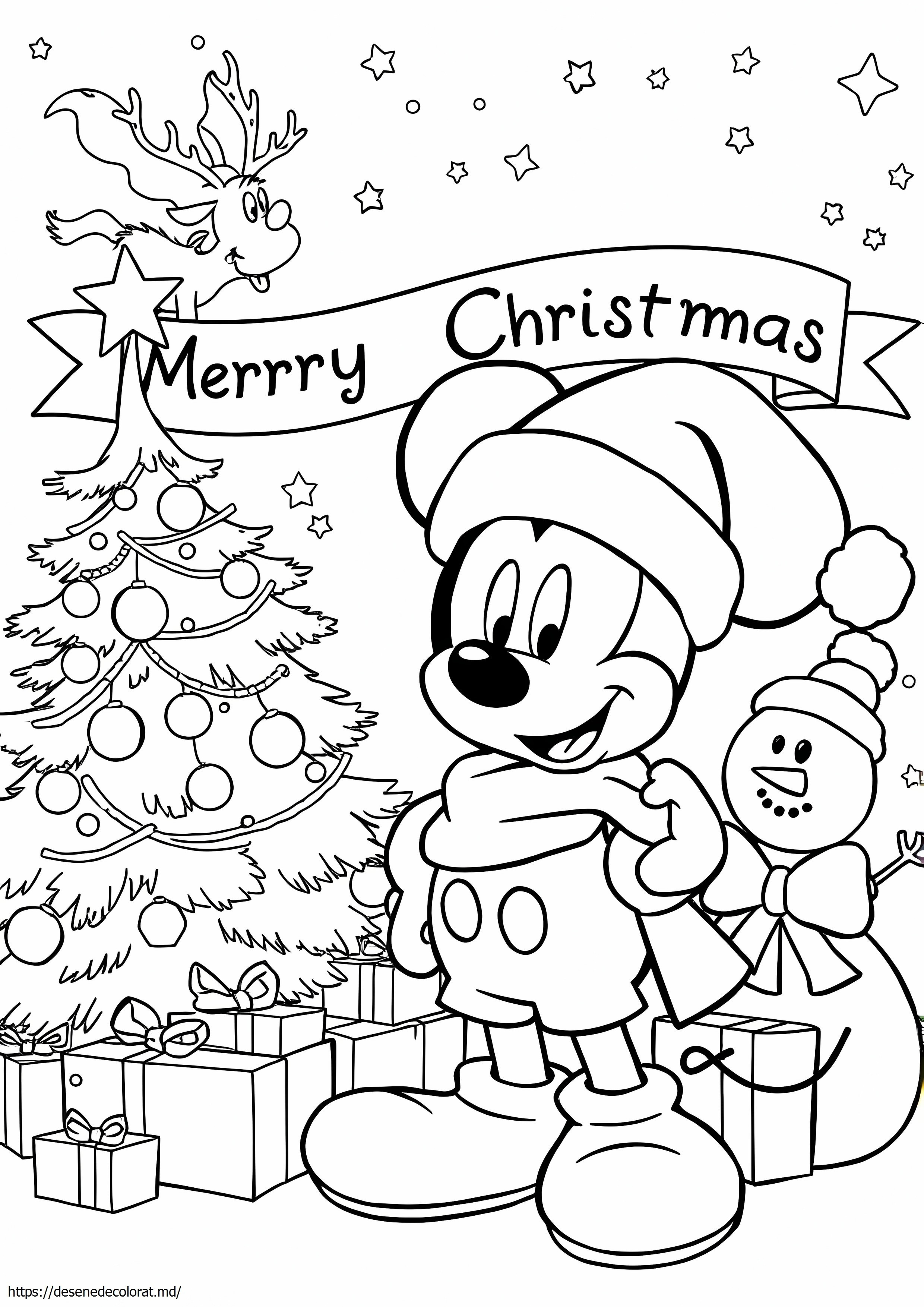 Mickey mouse drăguț de Crăciun