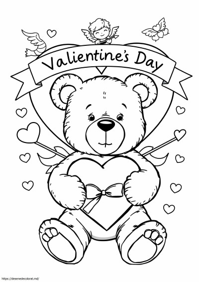 Ursuleț de pluș valentine