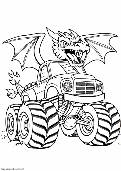 Camion monstru dragon