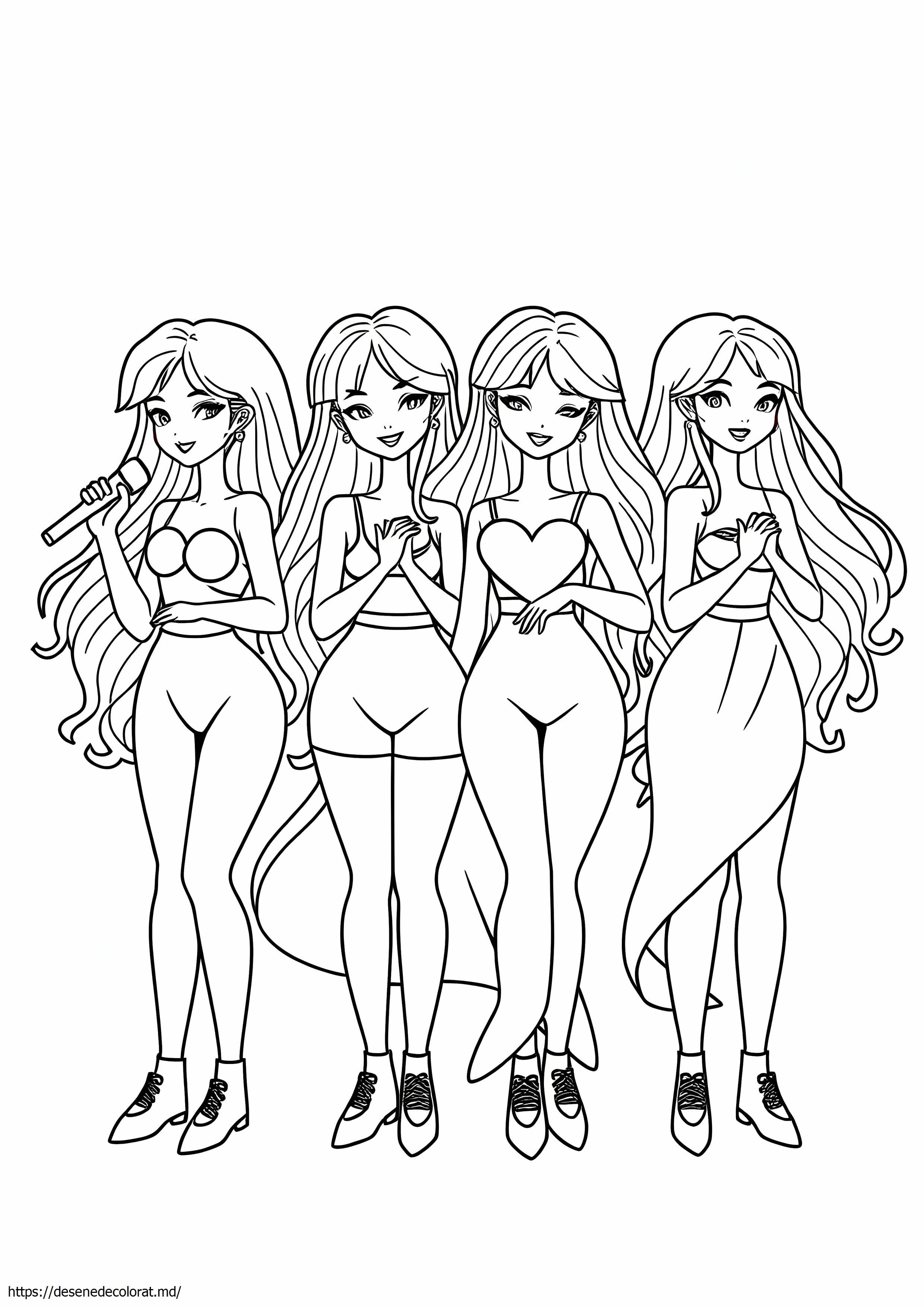 Line art blackpink