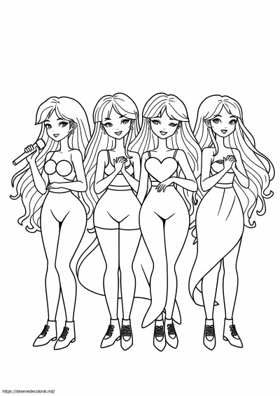 Line art blackpink