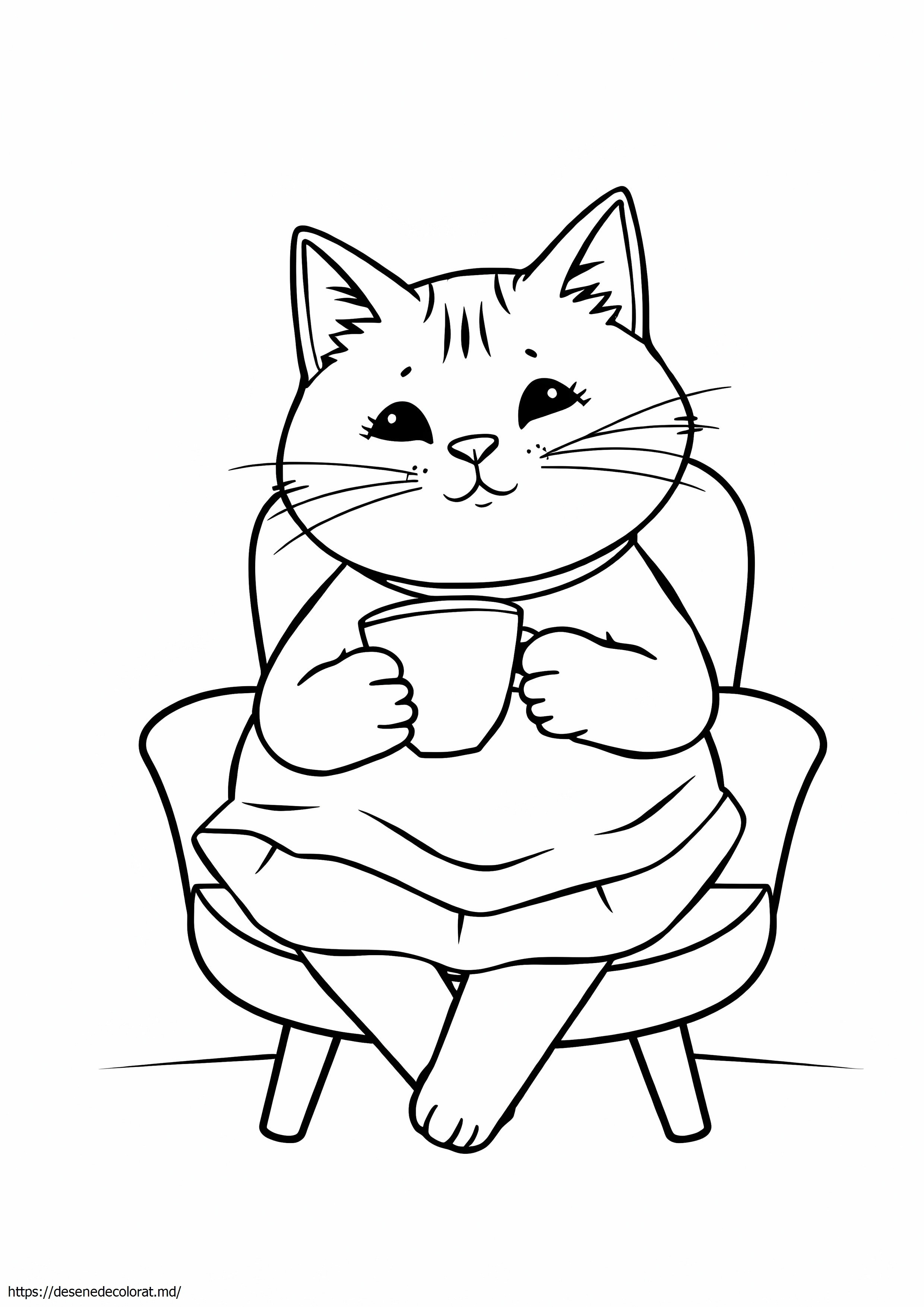 Pusheen alb-negru