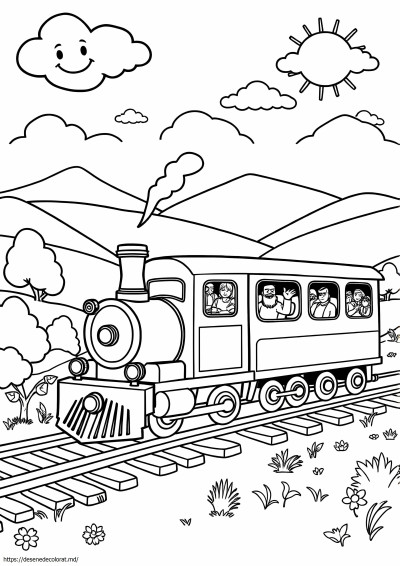 Desen animat cu trenul