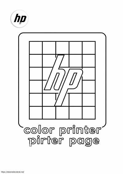 Pagina de testare a imprimantei color hp