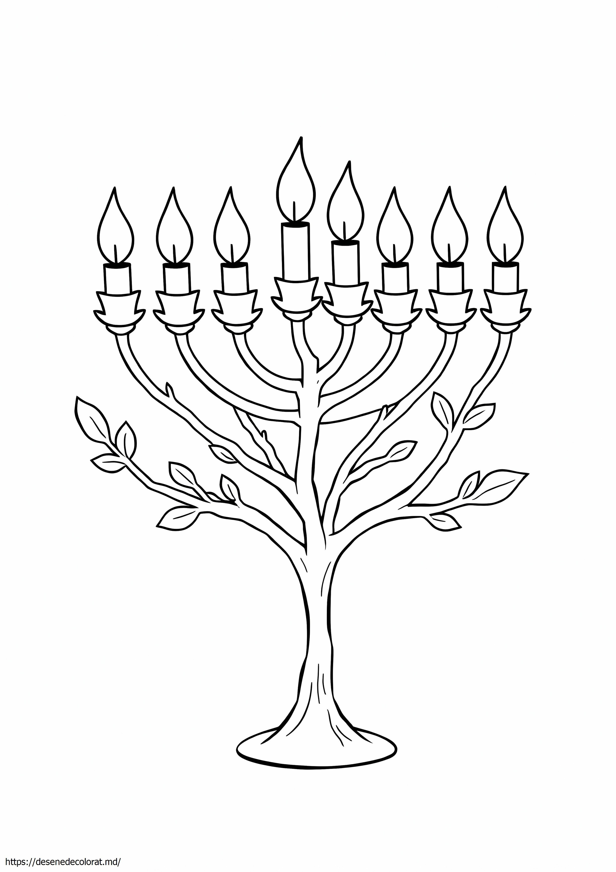 7 ramuri de trandafir menorah