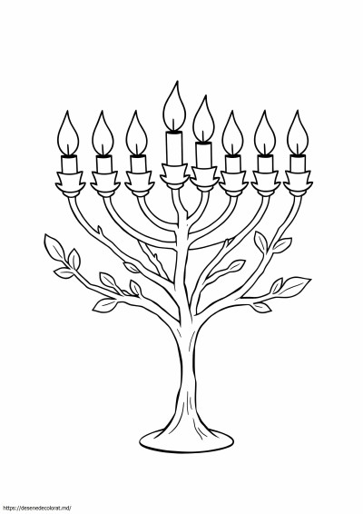7 ramuri de trandafir menorah