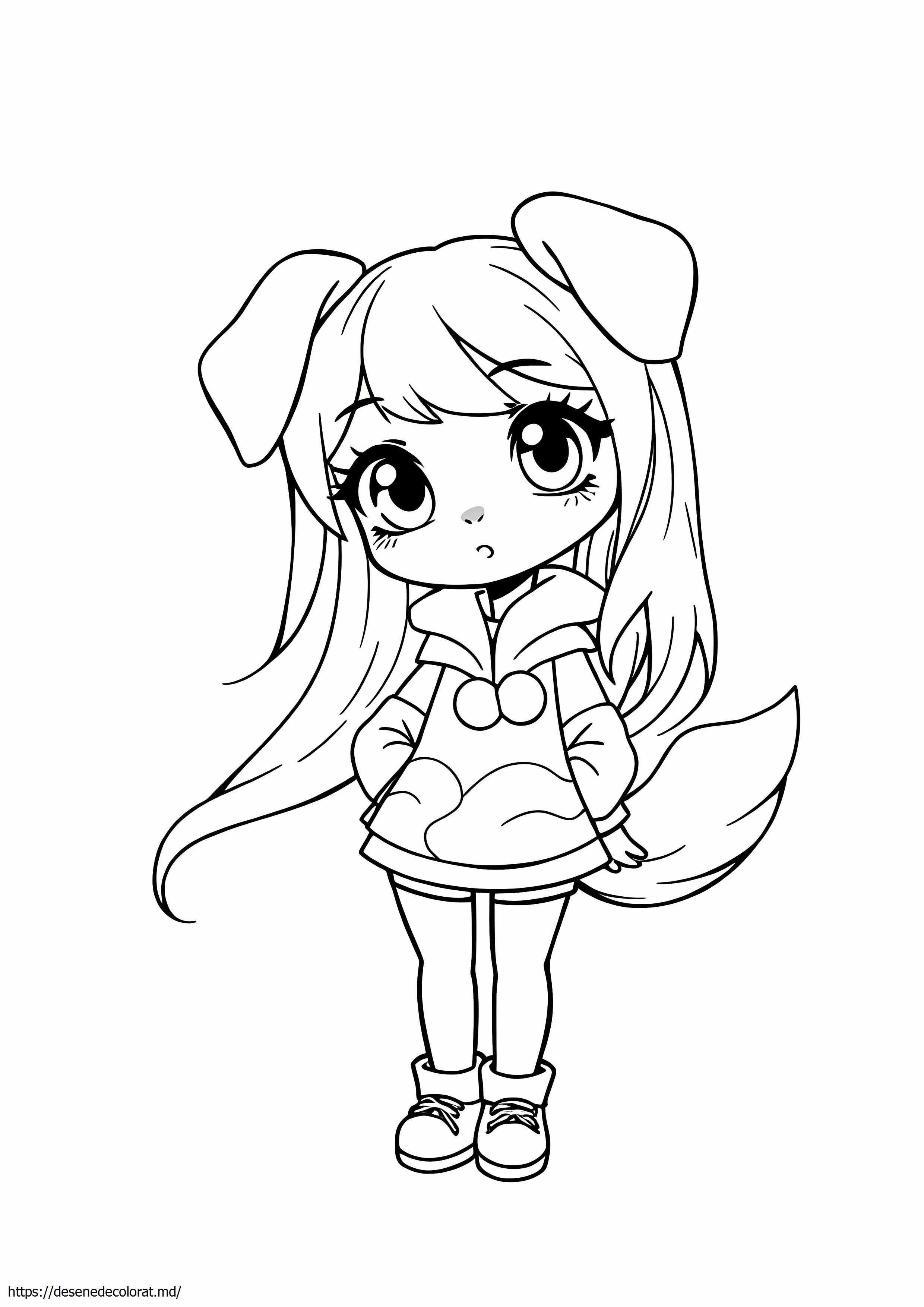 Fată de câine anime