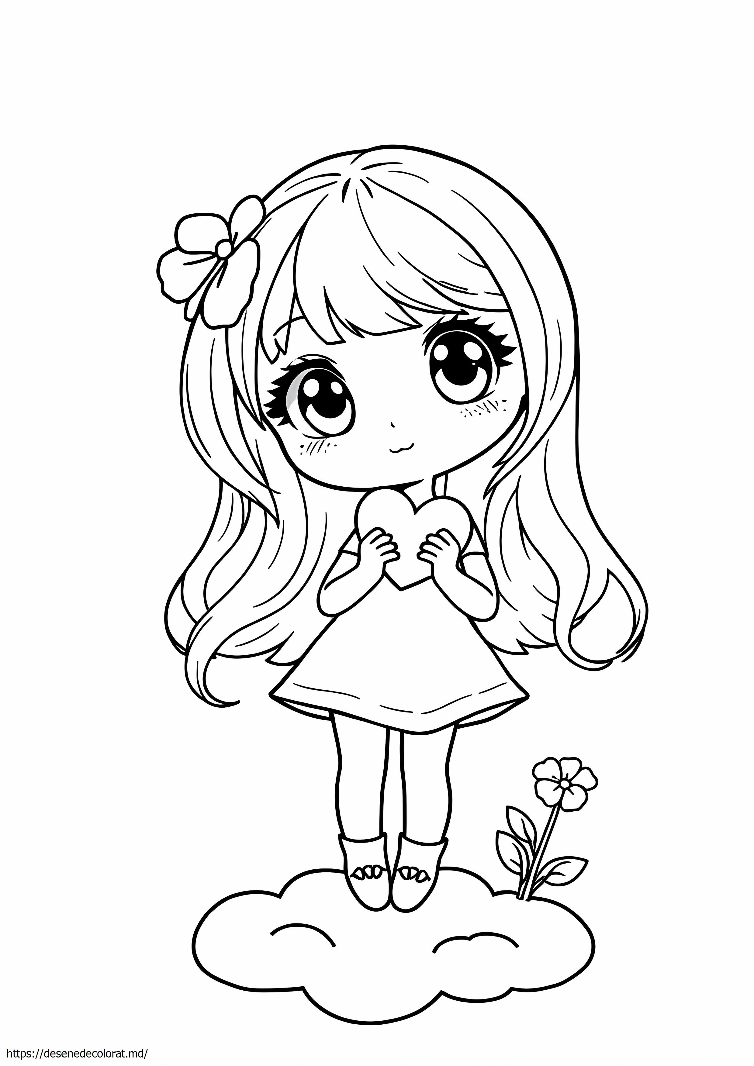 Anime ușor kawaii fată