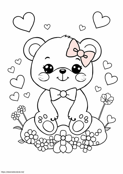 Drăguț urs kawaii