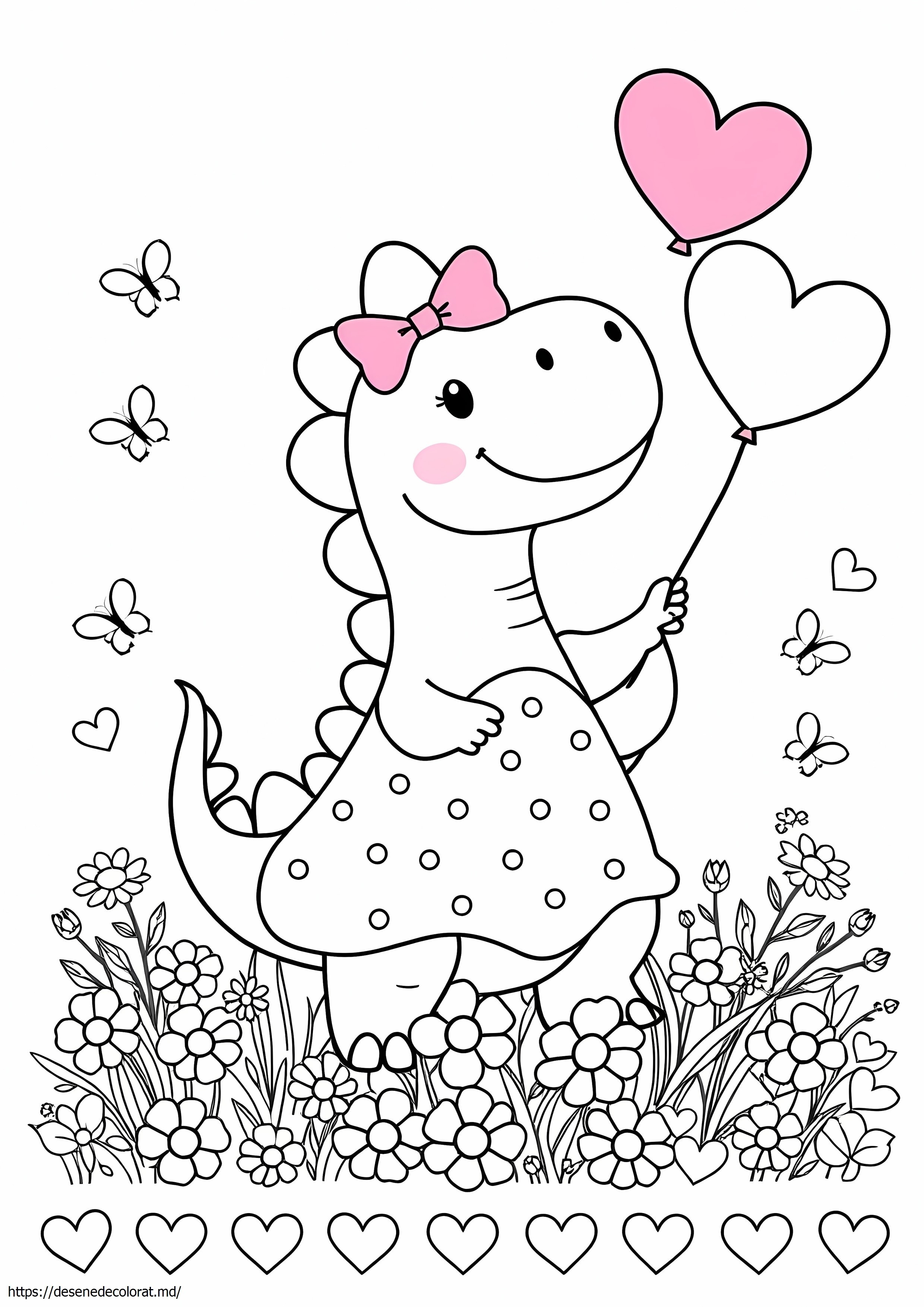 Drăguț dinozaur kawaii
