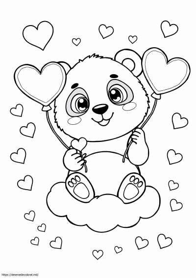 Panda drăguț kawaii