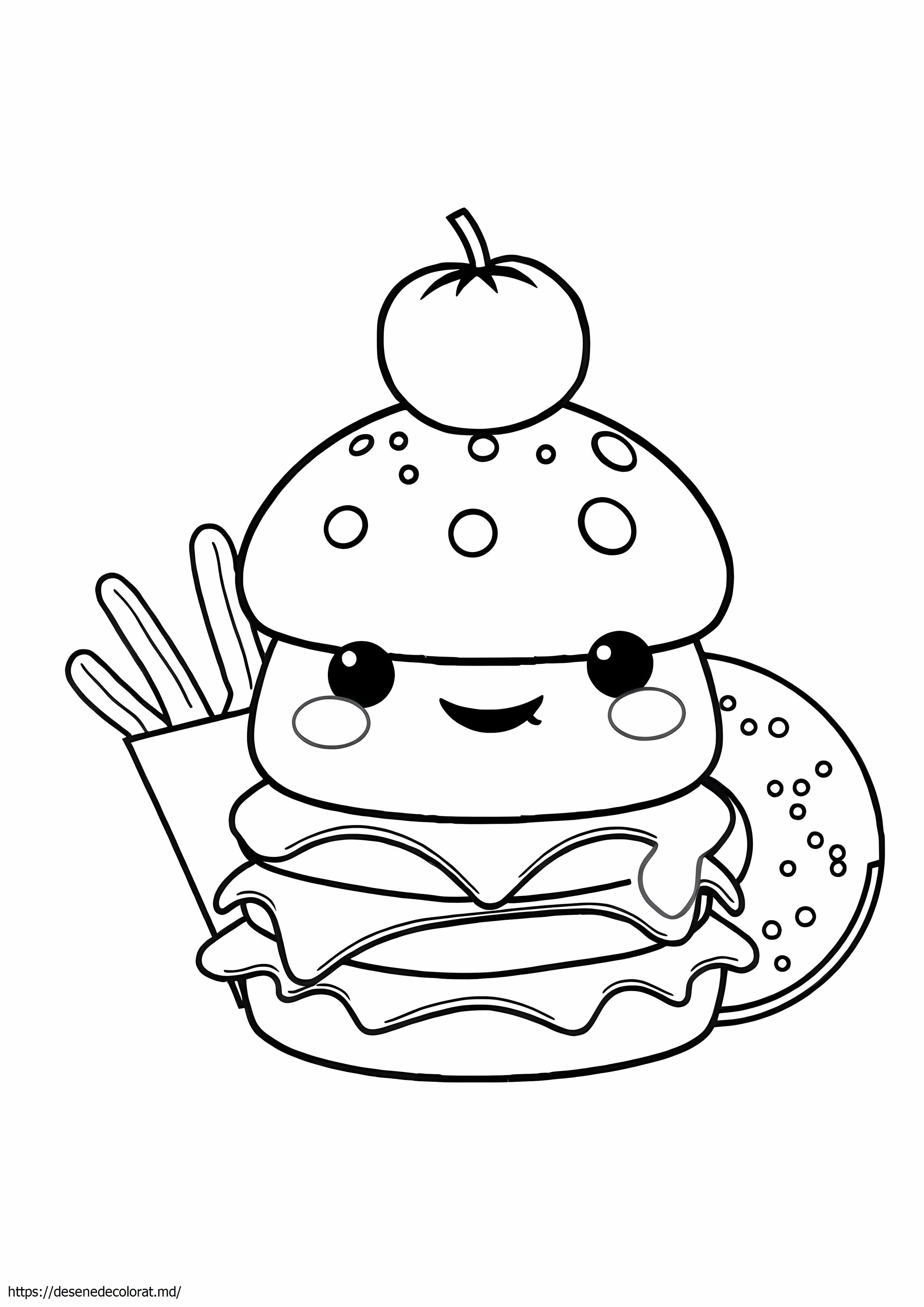 Junk food mâncare kawaii