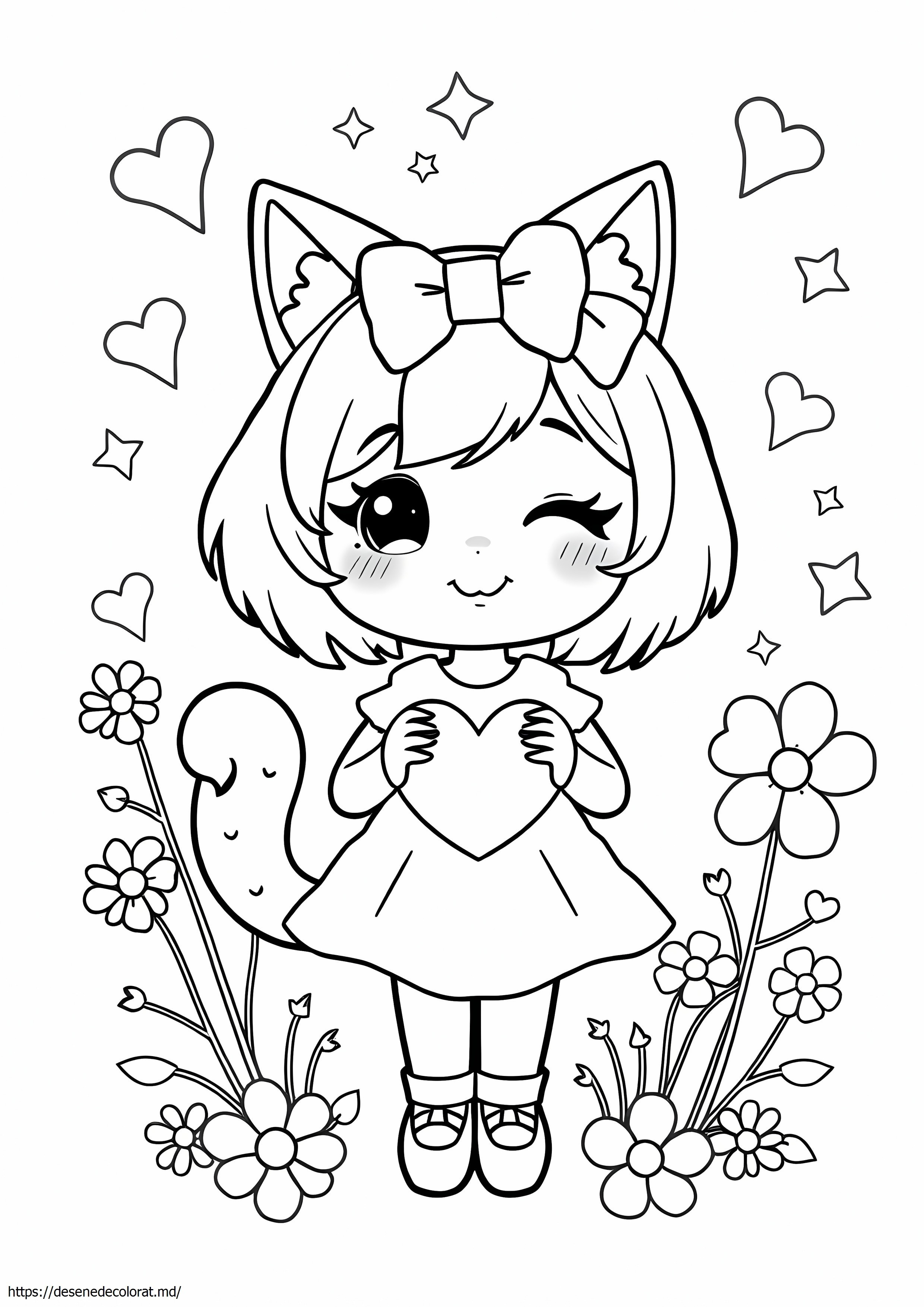Fata pisica kawaii