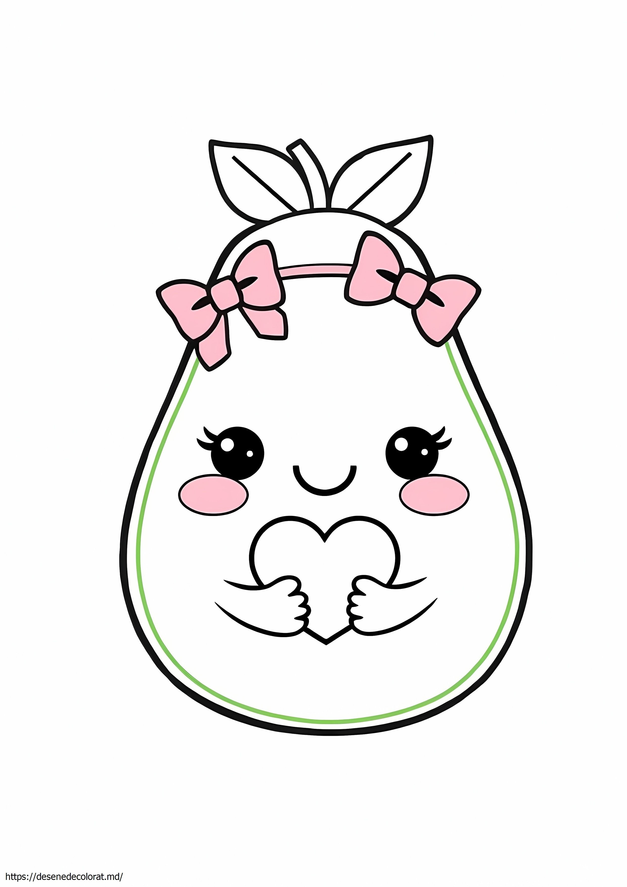 Avocado drăguț kawaii