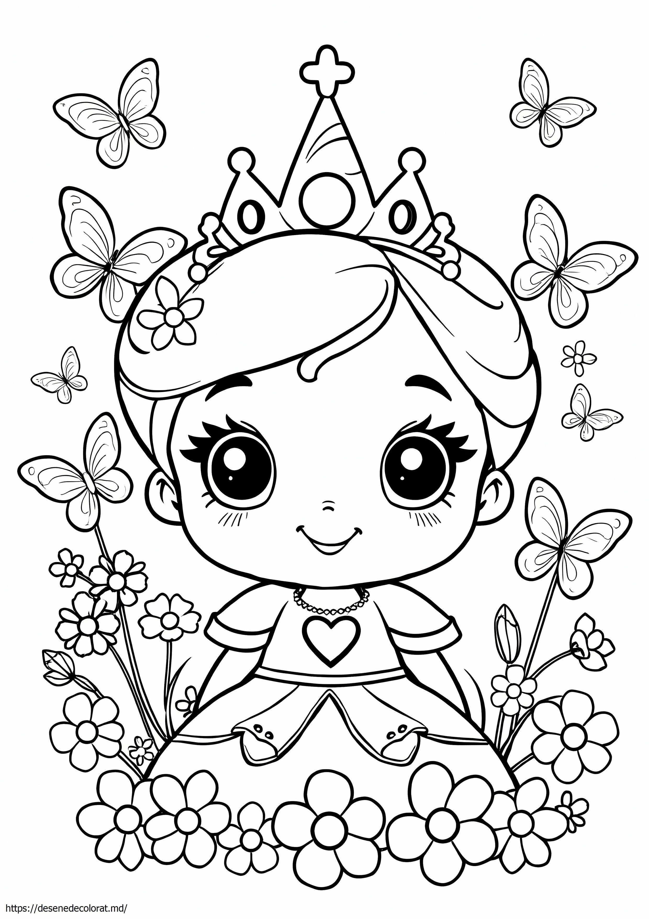 Kawaii drăguț bebeluș prințesă disney