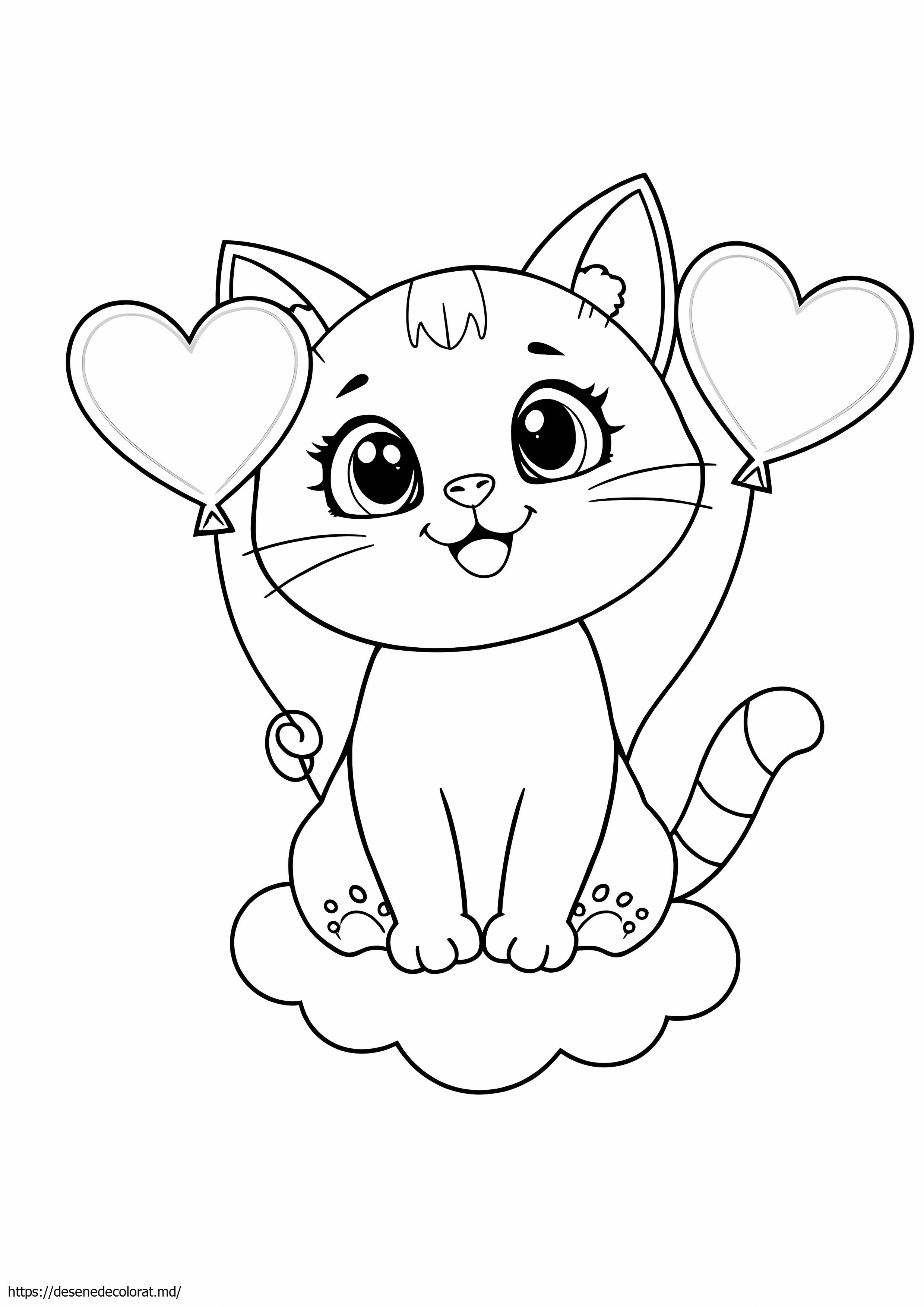 Pisică drăguță kawaii