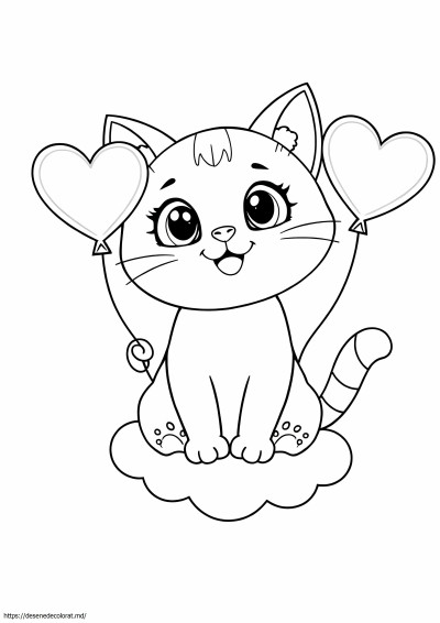 Pisică drăguță kawaii