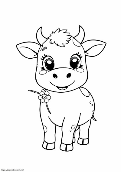 Vacă drăguță kawaii