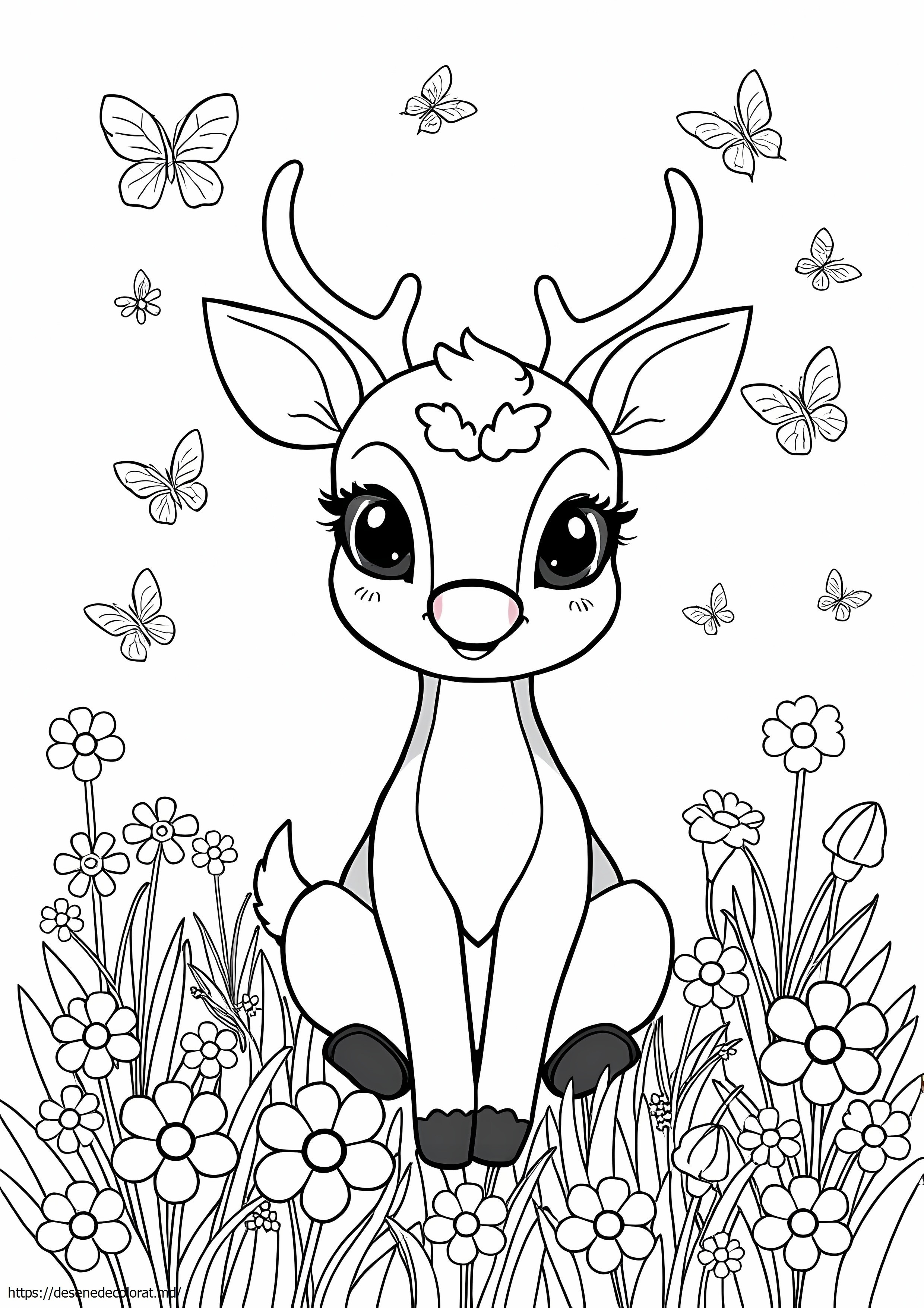 Cerb drăguț kawaii