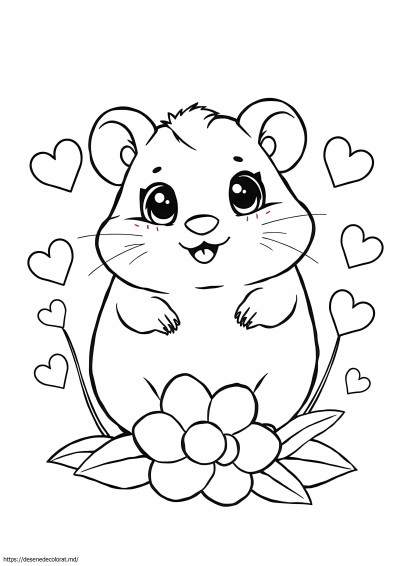Hamster drăguț kawaii
