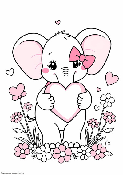 Elefant dragut kawaii