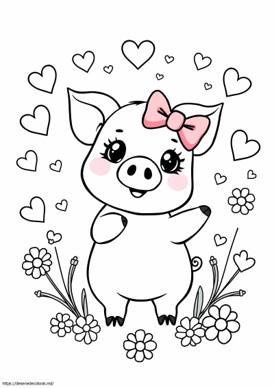 Porc drăguț kawaii