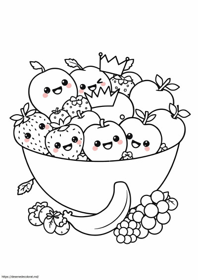 Fructe drăguțe kawaii